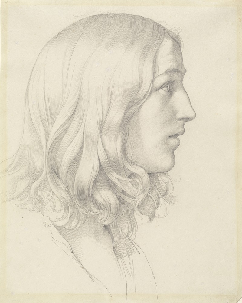 Gustav Heinrich Naecke - Head of a Young Man