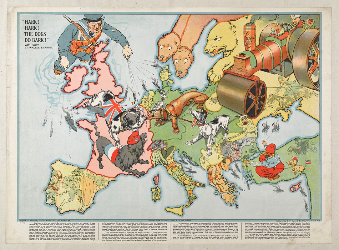 Johnson, Riddle & Co - ‘Hark ! Hark ! The dogs do bark !’ ( Écoutez, écoutez bien les chiens aboyer ! )