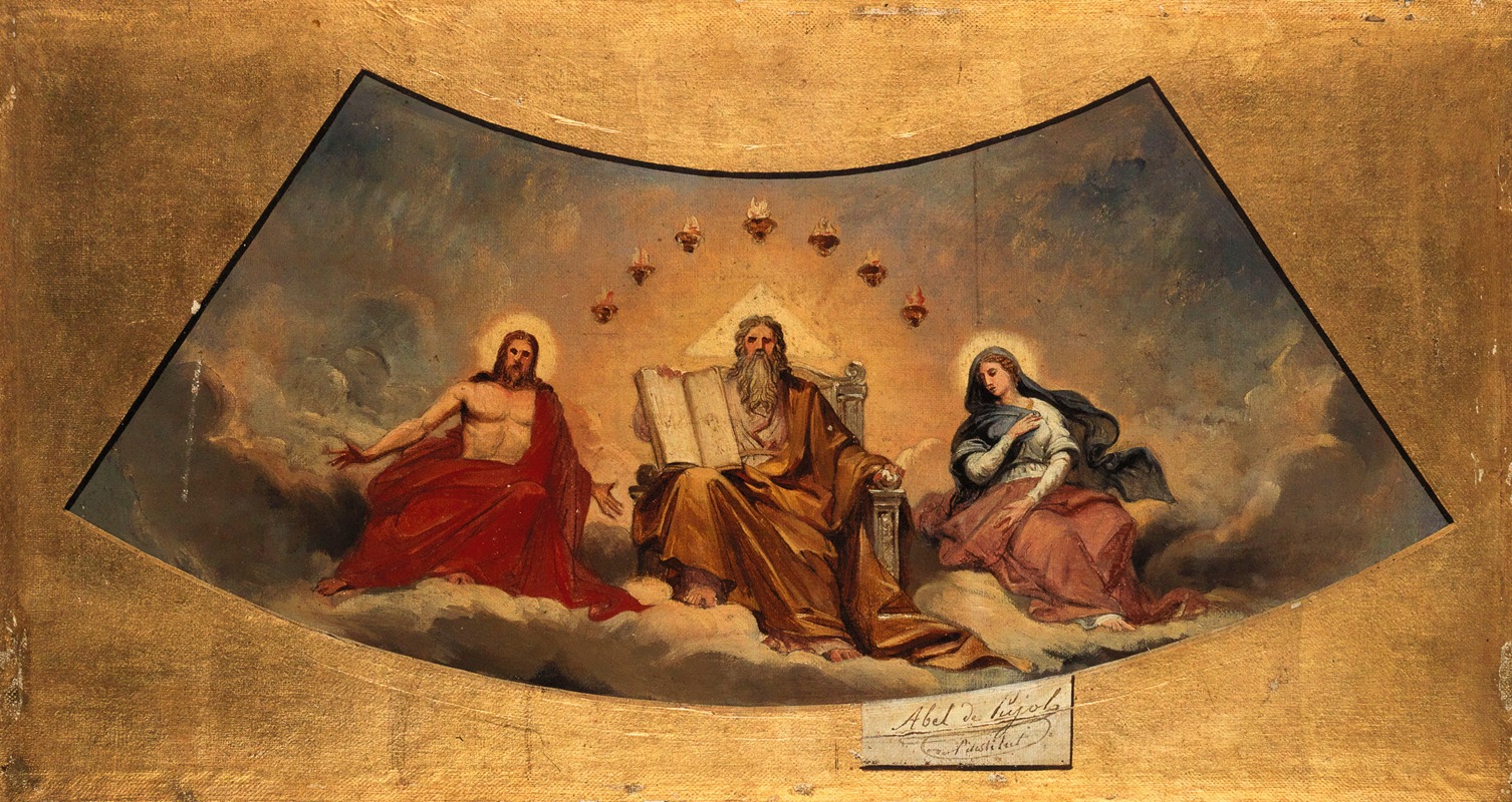 Abel de Pujol - Le Père éternel, le Christ et la Vierge.