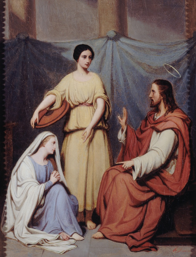 Hendrik Scheffer - Jésus chez Marthe et Marie