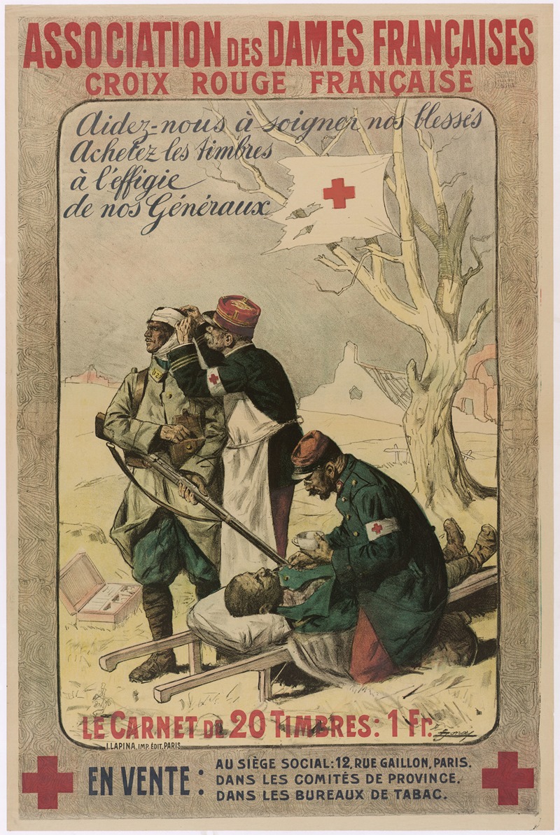 Lucien Jonas - Aidez- nous à soigner nos blessés. Achetez les timbres à l’effigie de nos généraux