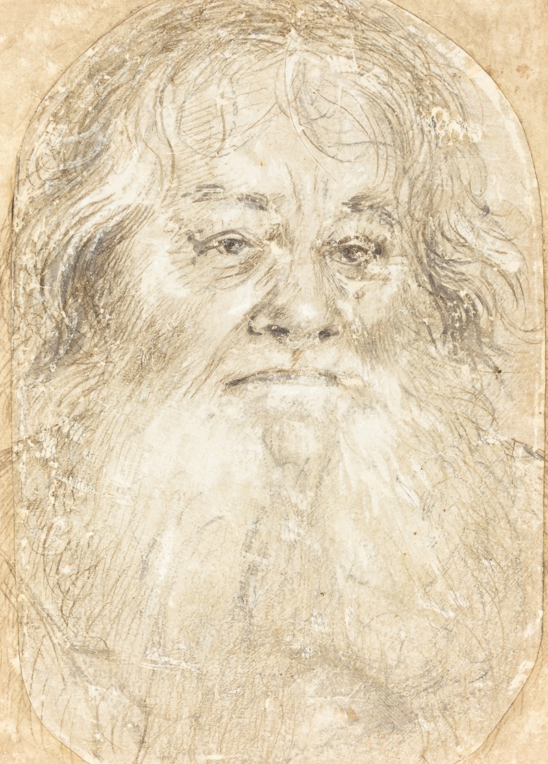 Hans Holbein The Elder - Study of a Bearded Man (verso)