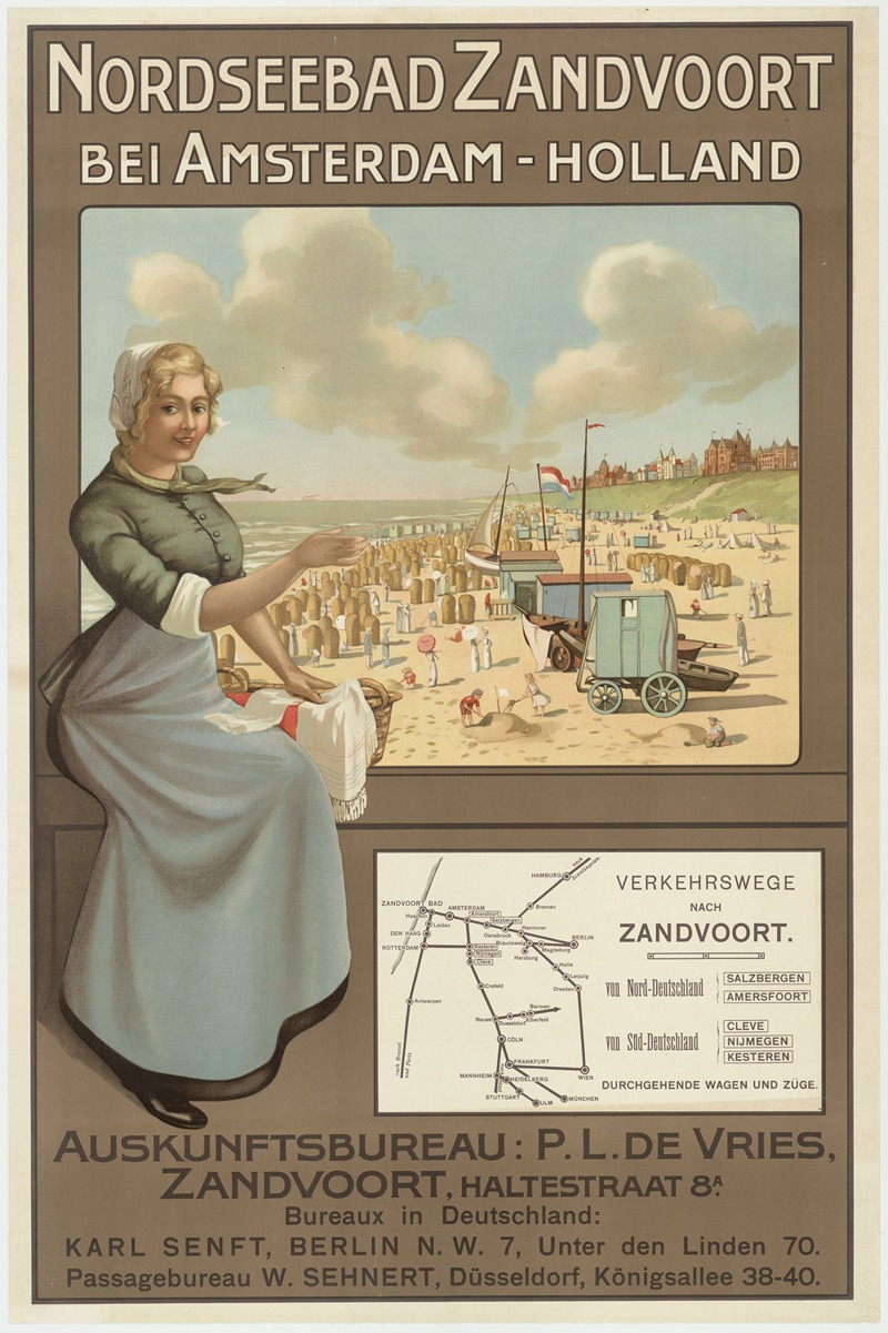 P.L. de Vries - Nordseebad Zandvoort bei Amsterdam – Holland
