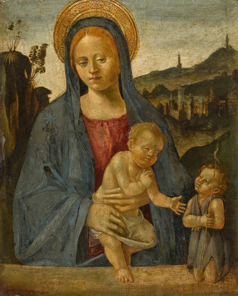 Italian School - Madonna and Child with the Infant Saint John the Baptist