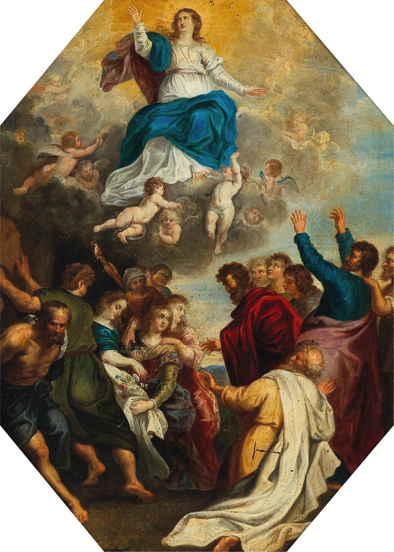 Follower of Peter Paul Rubens - The Assumption of the Virgin