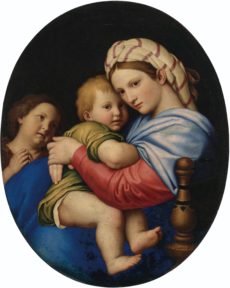 Giovanni Battista Salvi da Sassoferrato - The Madonna and Child with the Infant Saint John the Baptist