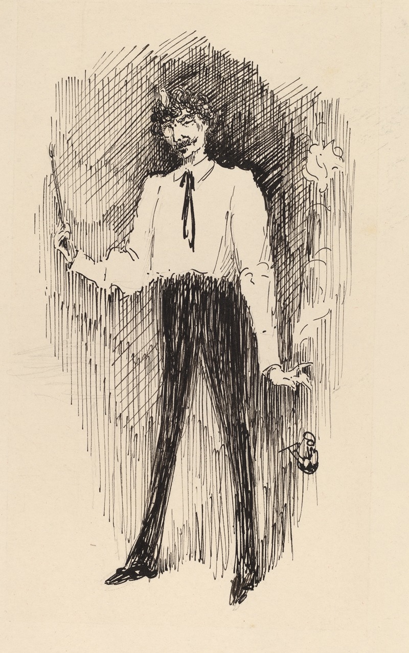 Harper Pennington - Portrait of Whistler with a Paintbrush