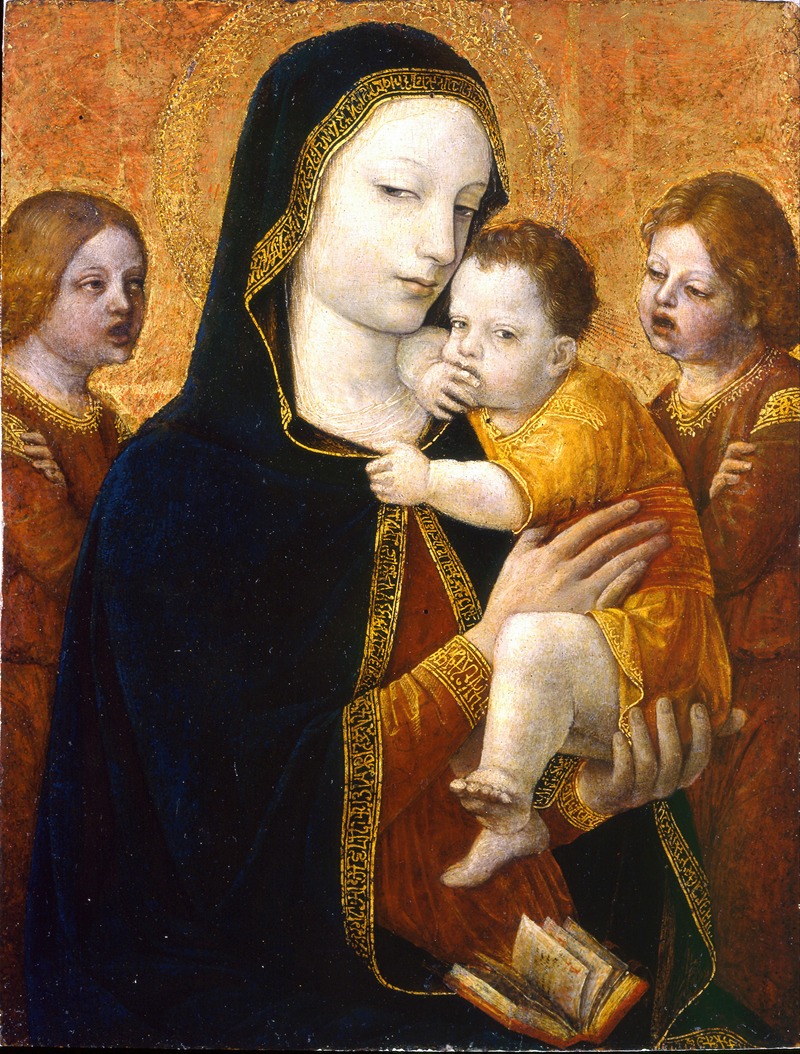 Ambrogio Bergognone - The Virgin and Child with two Angels