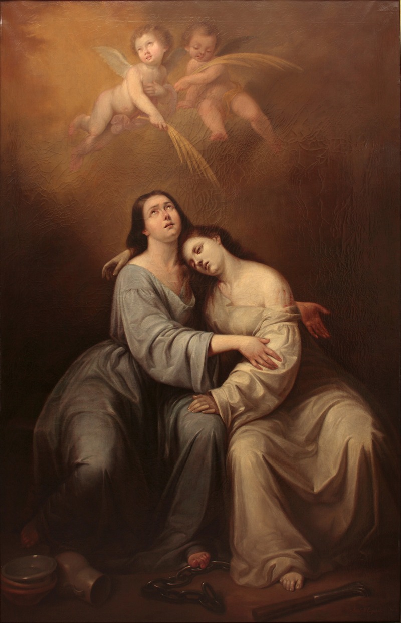 Antonio María Esquivel - Saint Justa and Saint Rufina