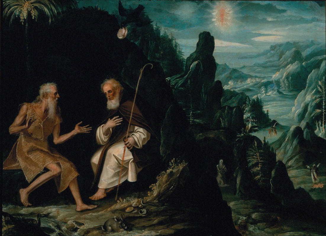 Baltasar de Echave Ibía - The Hermits, Saint Paul and Saint Anthony
