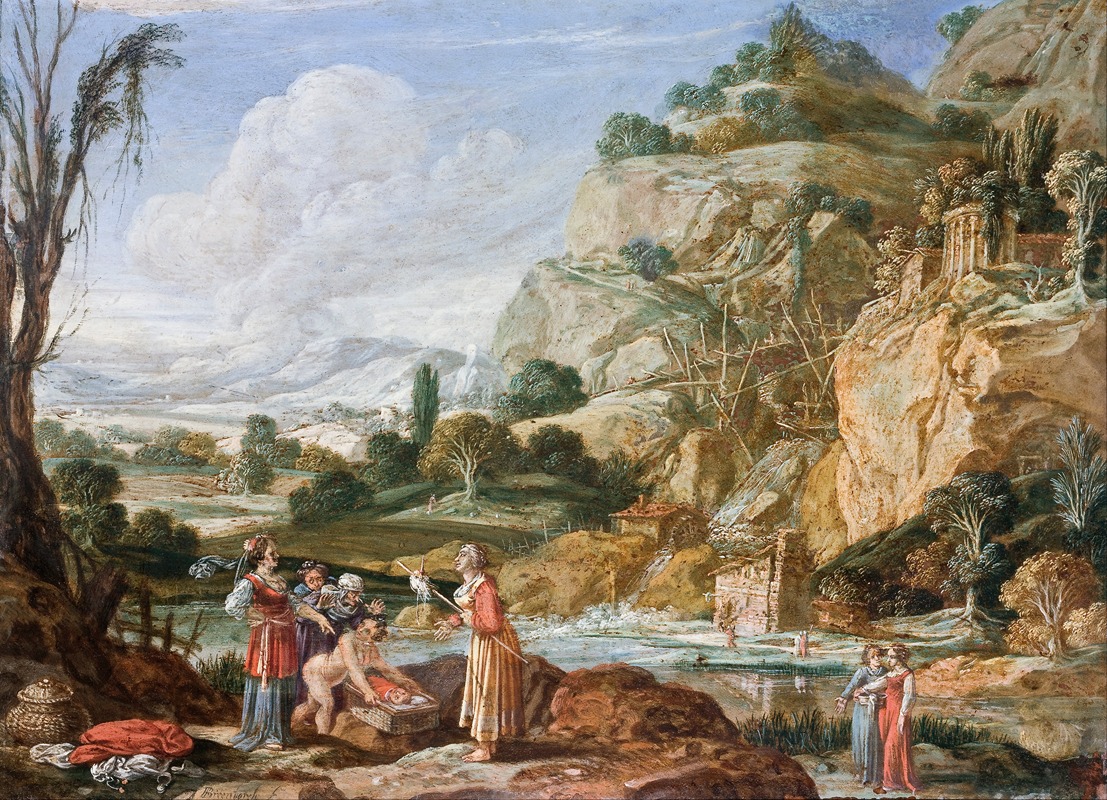 Bartholomeus Breenbergh - The Finding of Moses