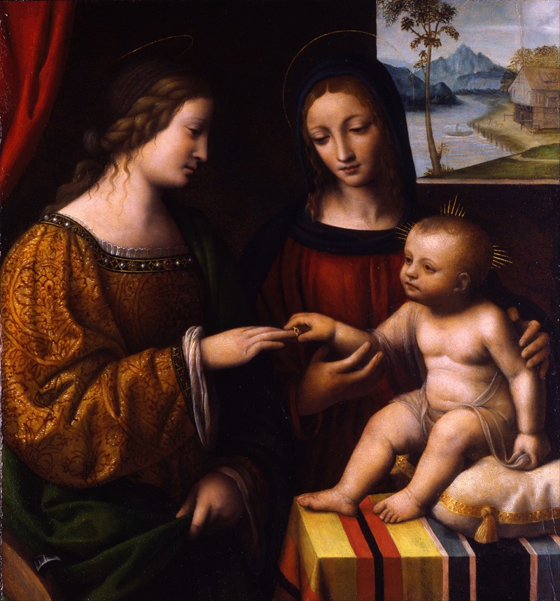 Bernardino Luini - The Mystical Marriage of Saint Catherine