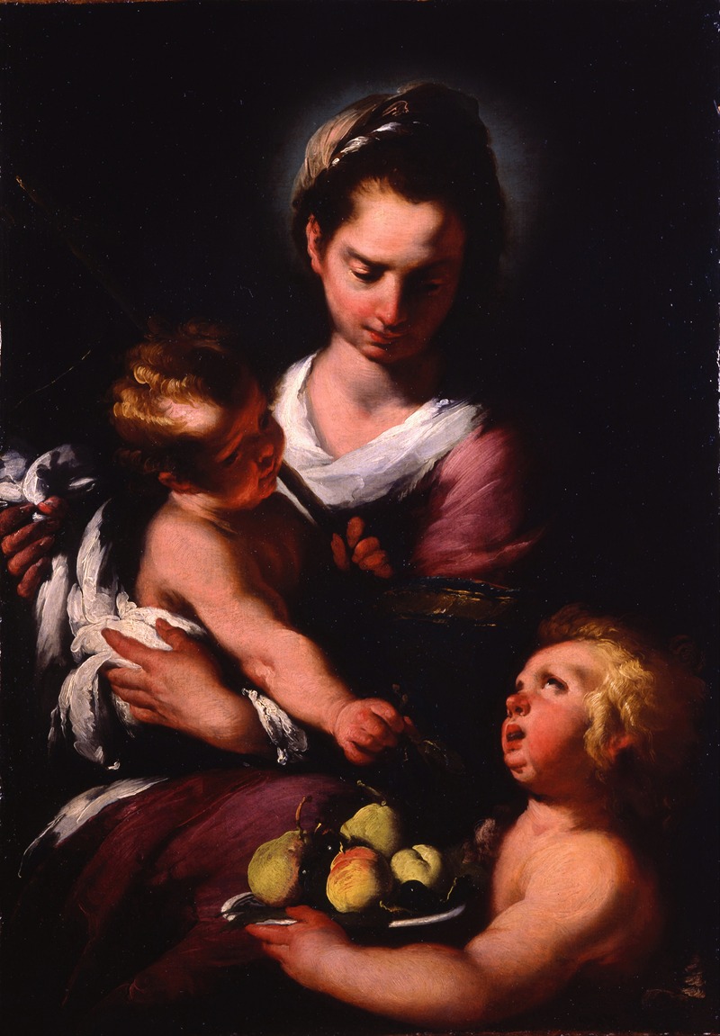 Bernardo Strozzi - The Virgin and Child with the Infant Saint John