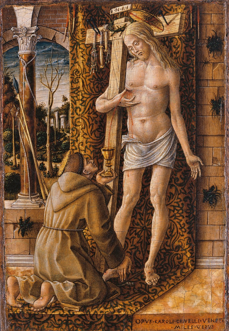Carlo Crivelli - Saint Francis Collecting the Blood of Christ