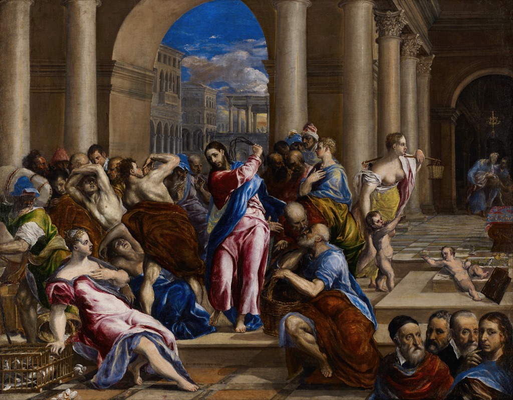 El Greco (Domenikos Theotokopoulos) - Christ Driving the Money Changers from the Temple