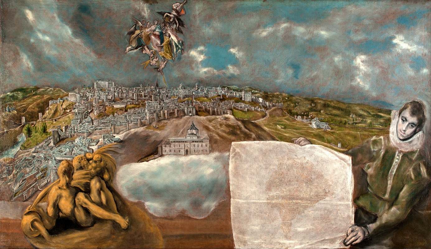 El Greco (Domenikos Theotokopoulos) - View and Plan of Toledo