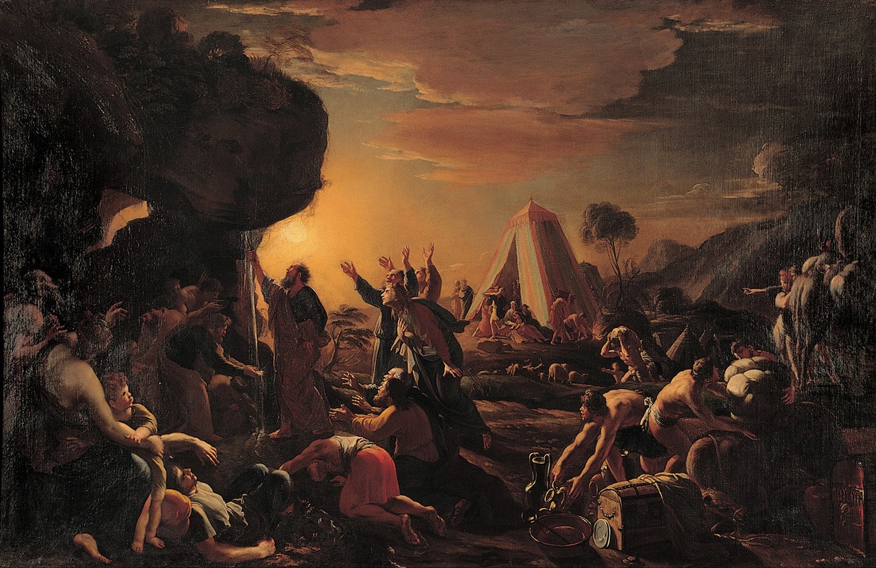 François Perrier - Moses draws water from the Rock