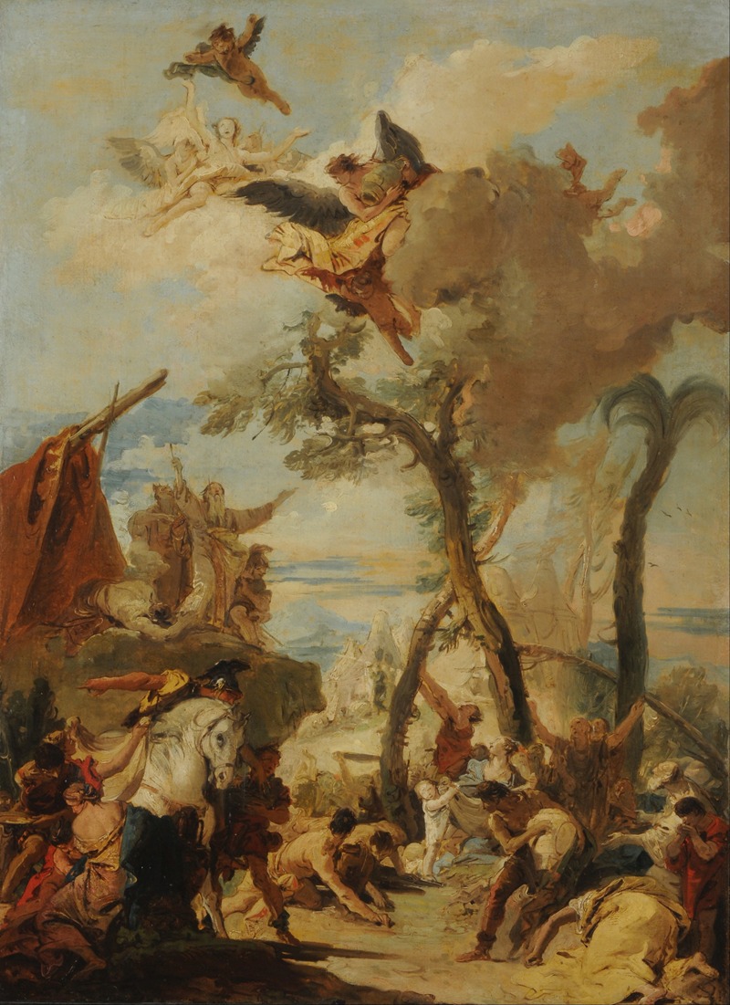 Giovanni Battista Tiepolo - The Hebrews collecting manna in the desert