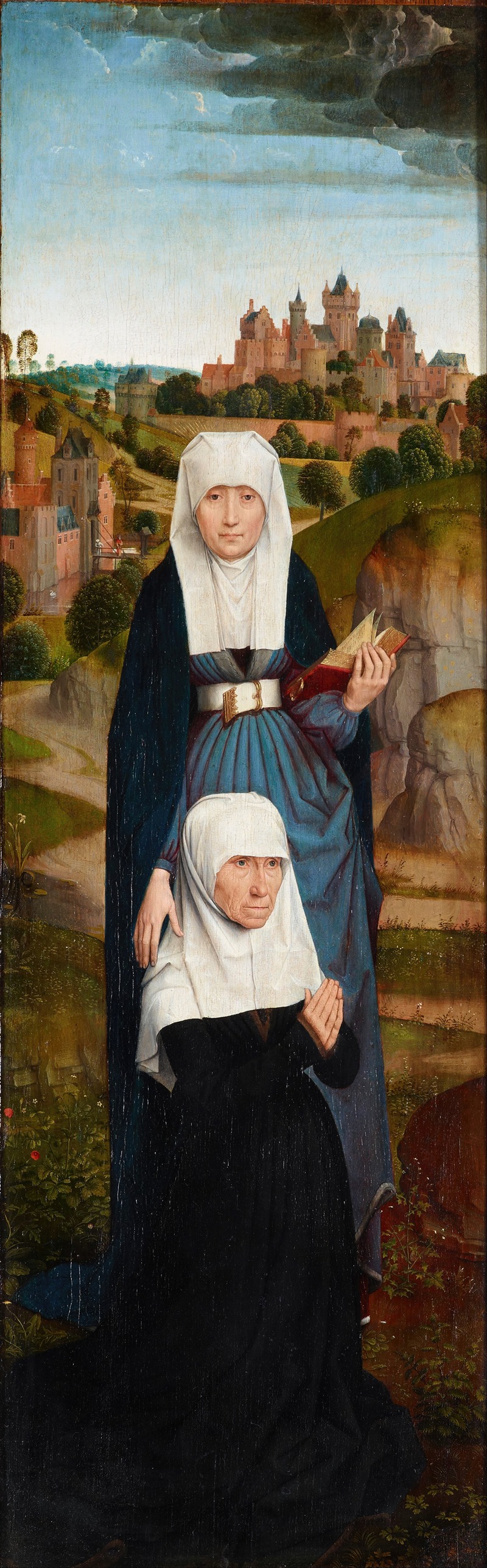 Hans Memling - Old Woman at Prayer with St. Anne