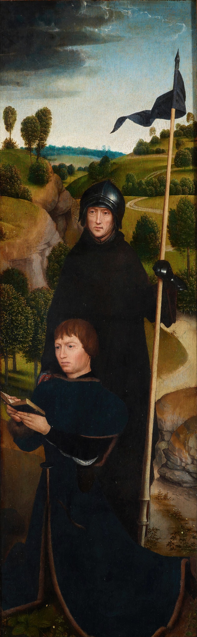 Hans Memling - Young Man at Prayer with St. William of Maleval