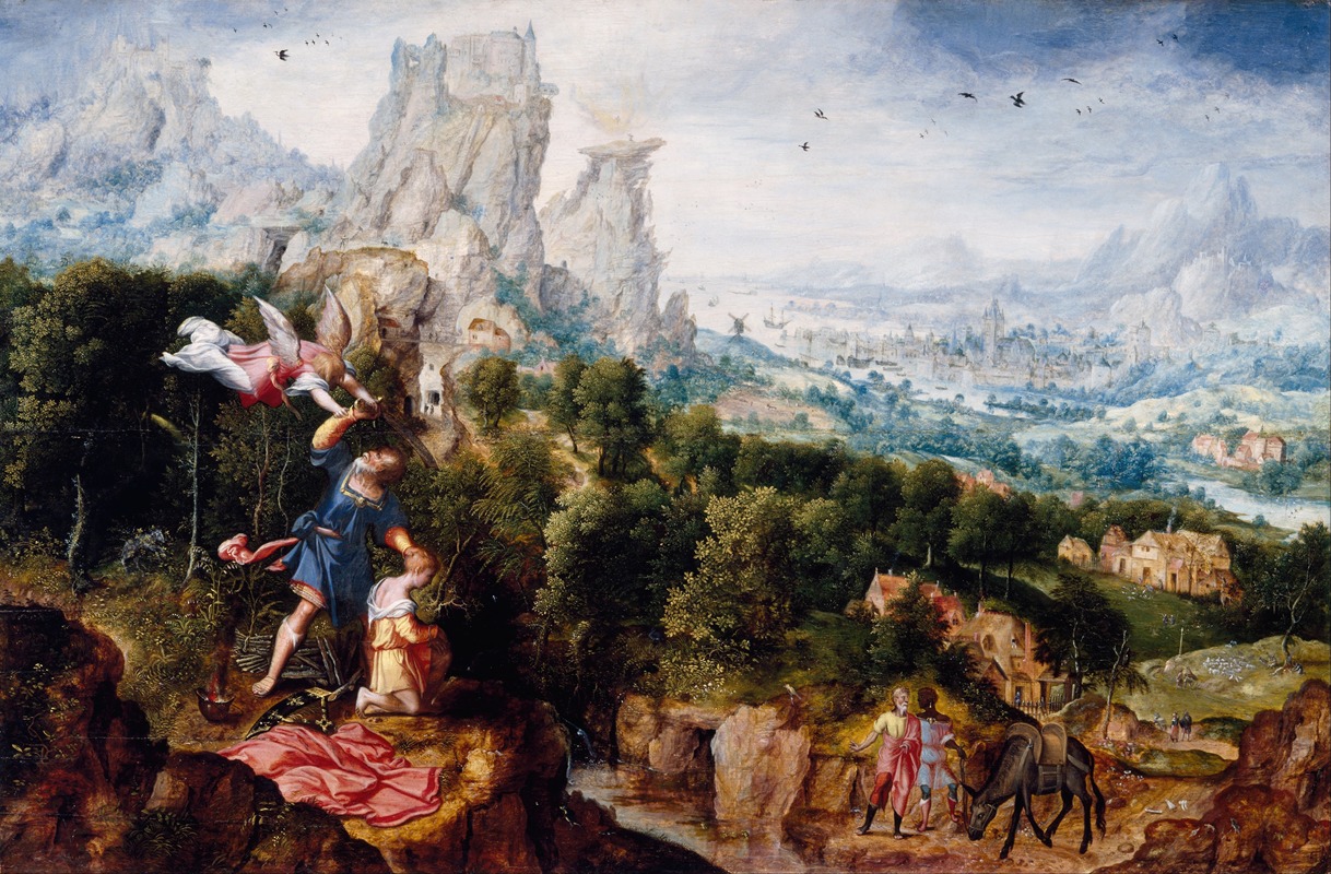 Herri met de Bles - Landscape with the Offering of Isaac