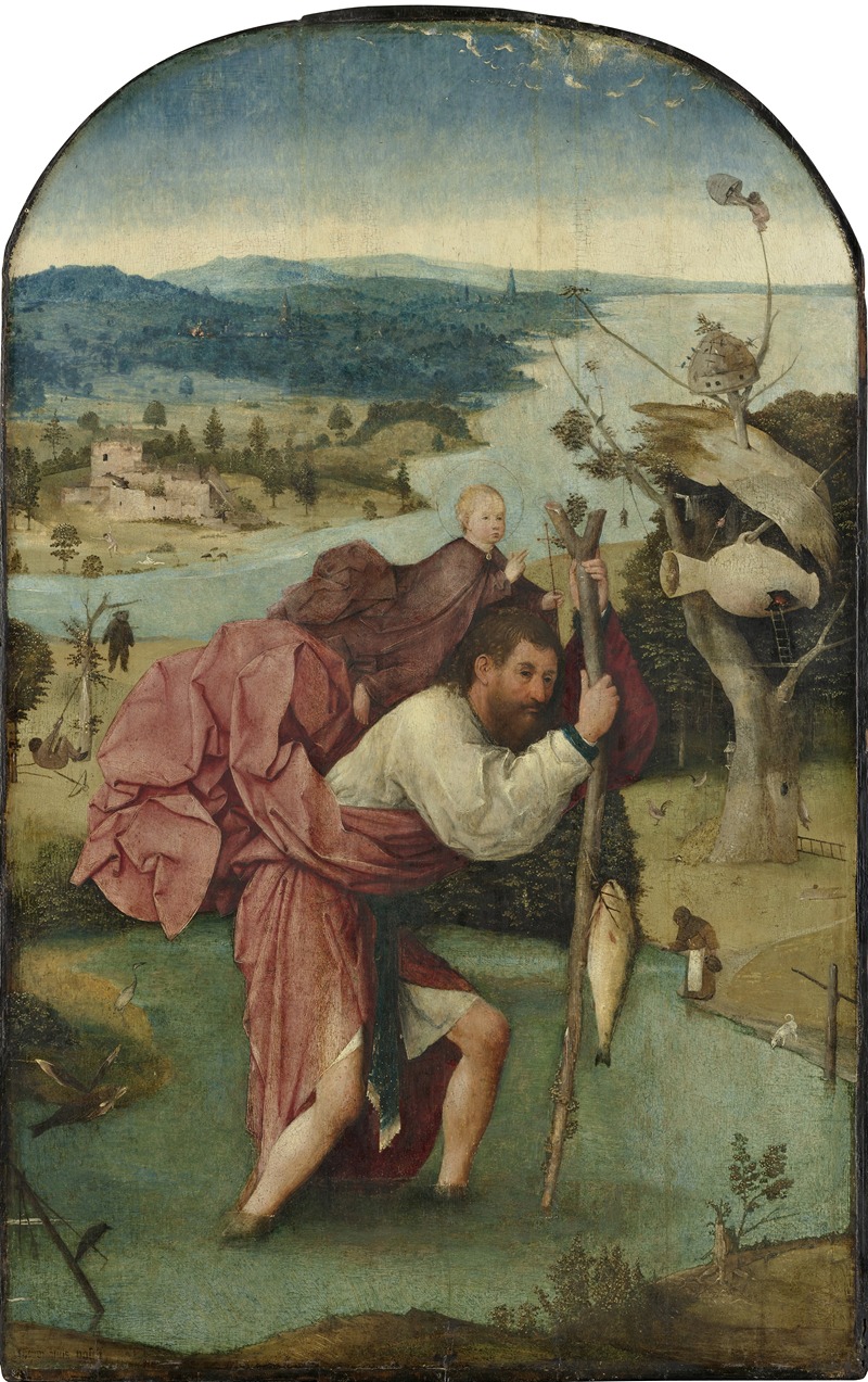 Hieronymus Bosch - Saint Christopher Carrying the Christ Child
