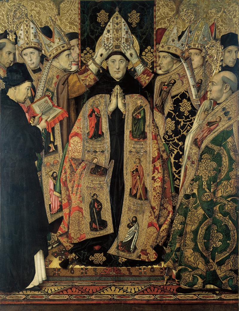 Jaume Huguet   - Consecration of Saint Augustine
