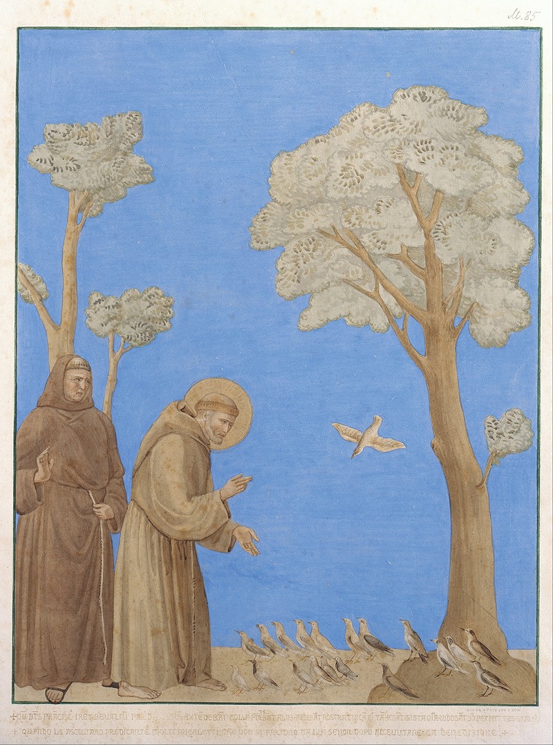 Johann Anton Ramboux - Saint Francis Preaching to the Birds