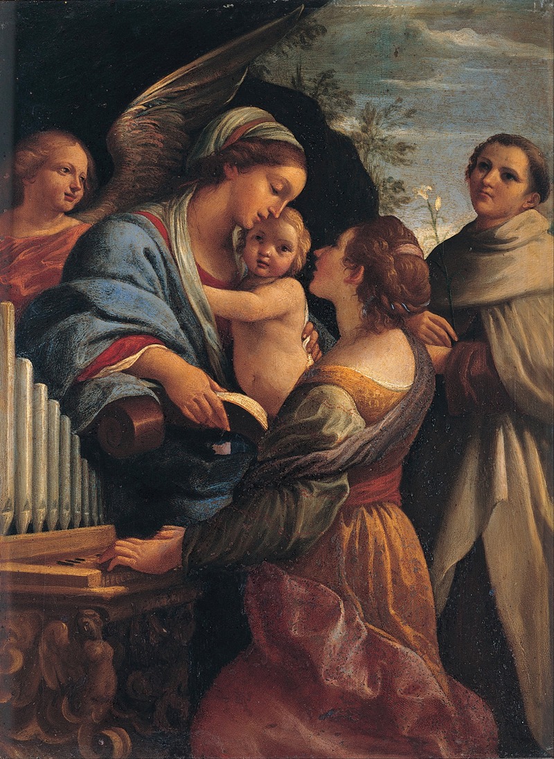 Lorenzo Garbieri - Madonna with the Child, Saint Cecily and Saint Albert