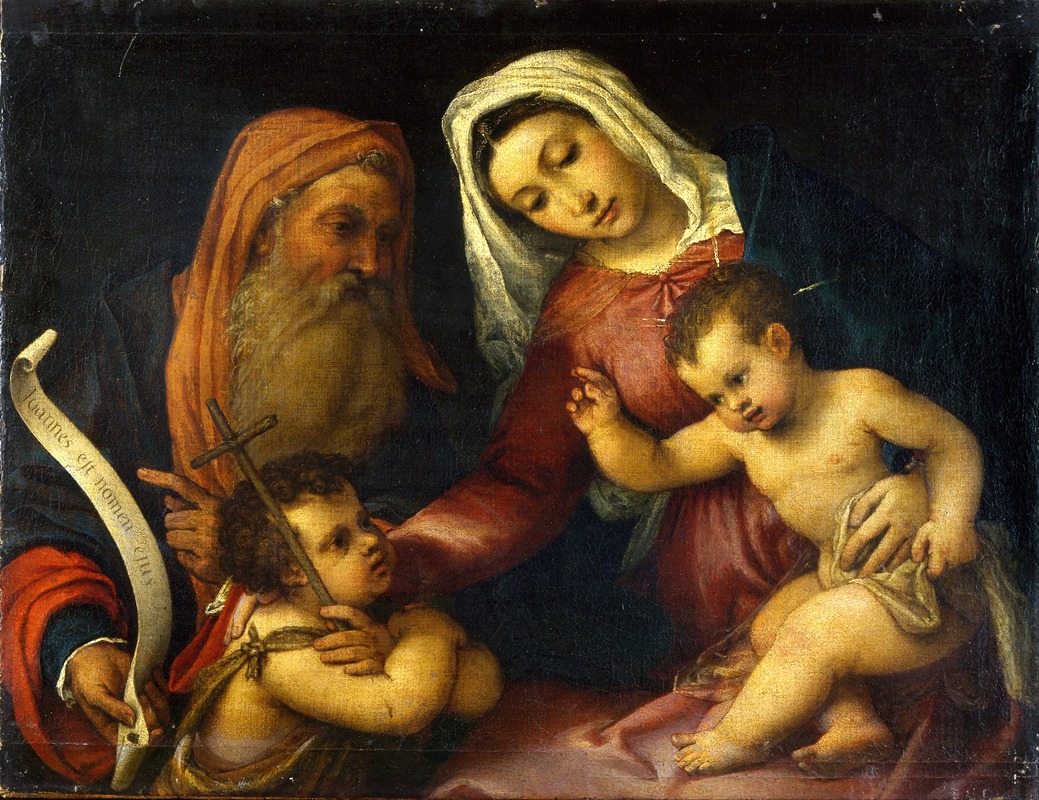 Lorenzo Lotto - The Virgin and Child with Saints Zacharias and John the Baptist