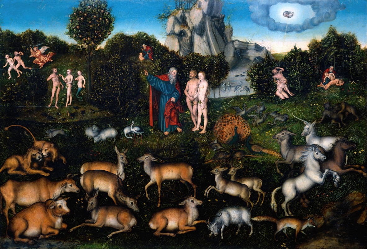 Lucas Cranach the Elder - The Garden of Eden