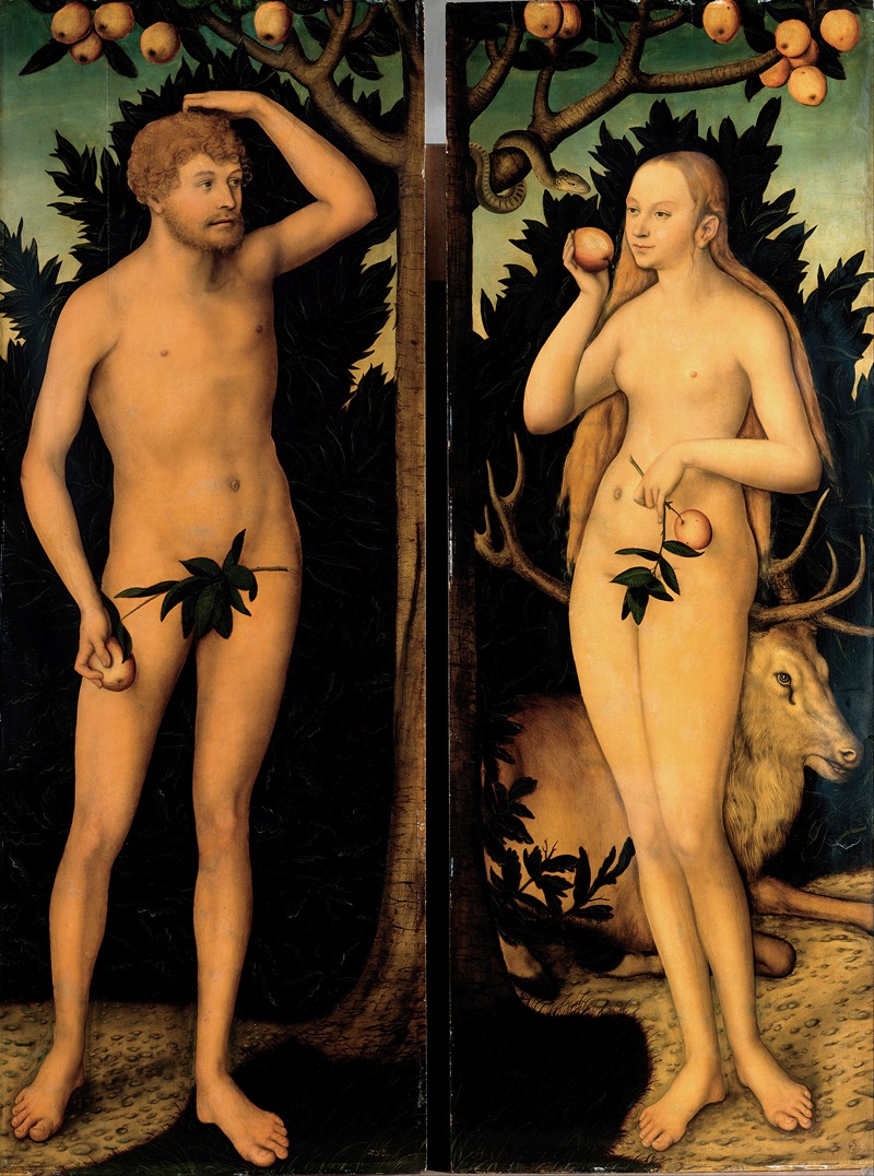 Lucas Cranach the Younger - Adam and Eve