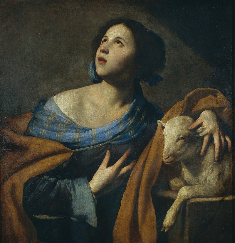 Massimo Stanzione - Saint Agnes