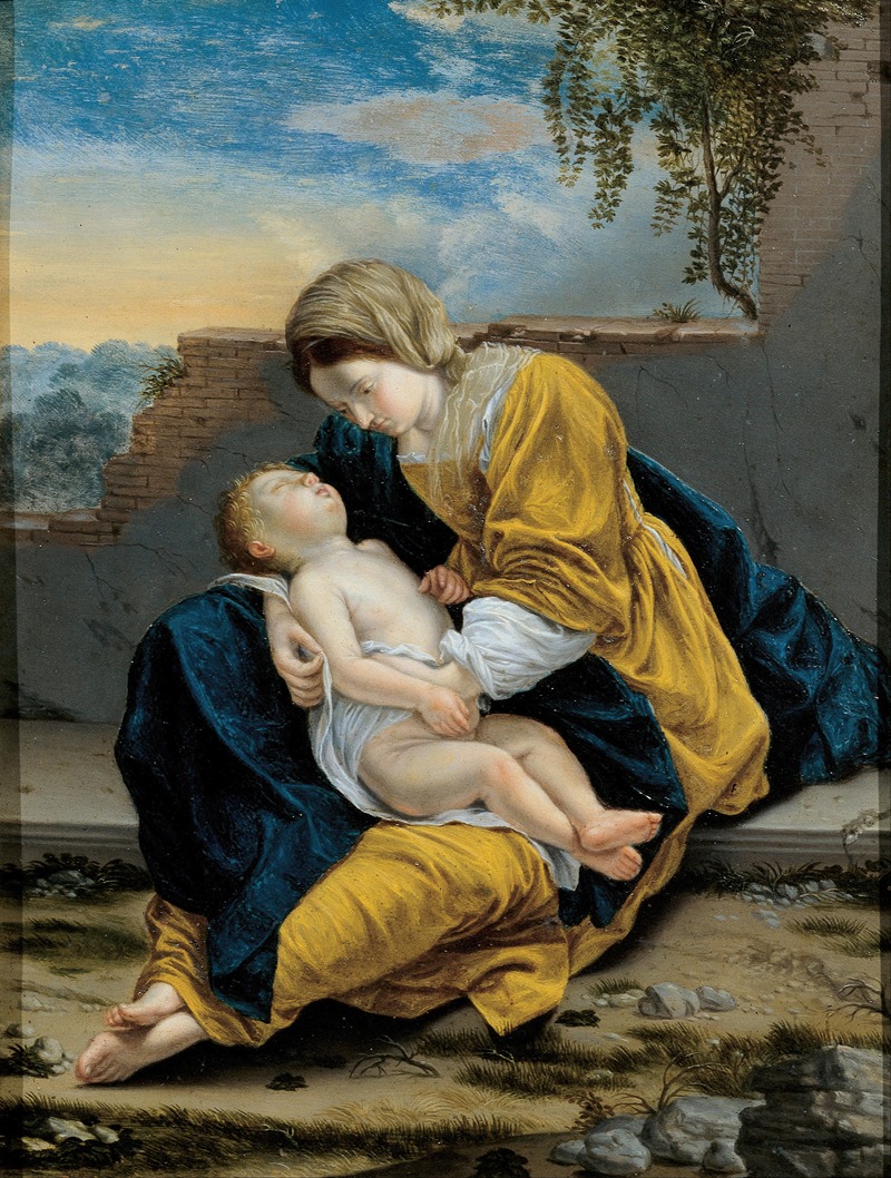 Orazio Gentileschi - Madonna and Child in a landscape