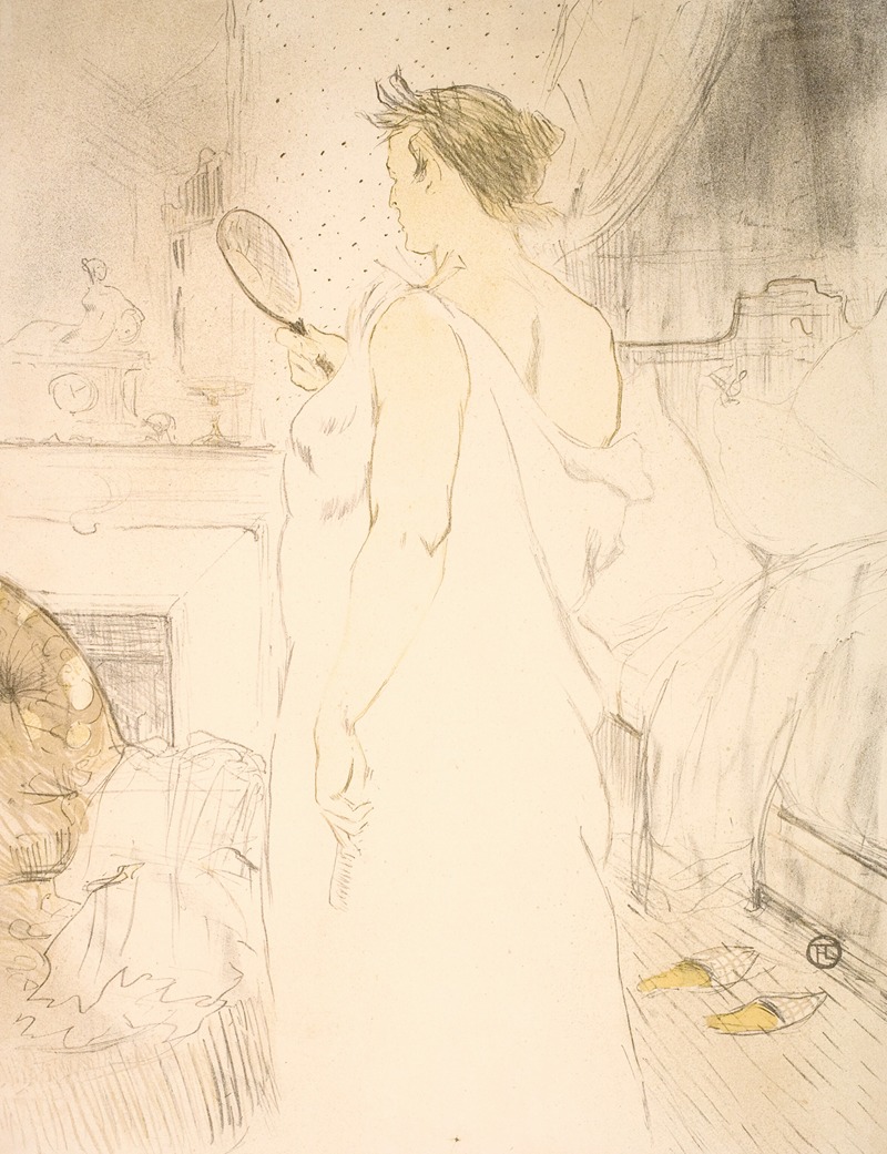 Henri de Toulouse-Lautrec - Femme á Glace, la Glace á Main