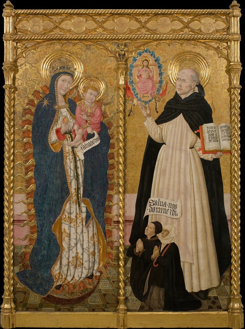 Pedro García de Benavarre - Apocalyptic Virgin and Saint Vincent Ferrer with two Donors