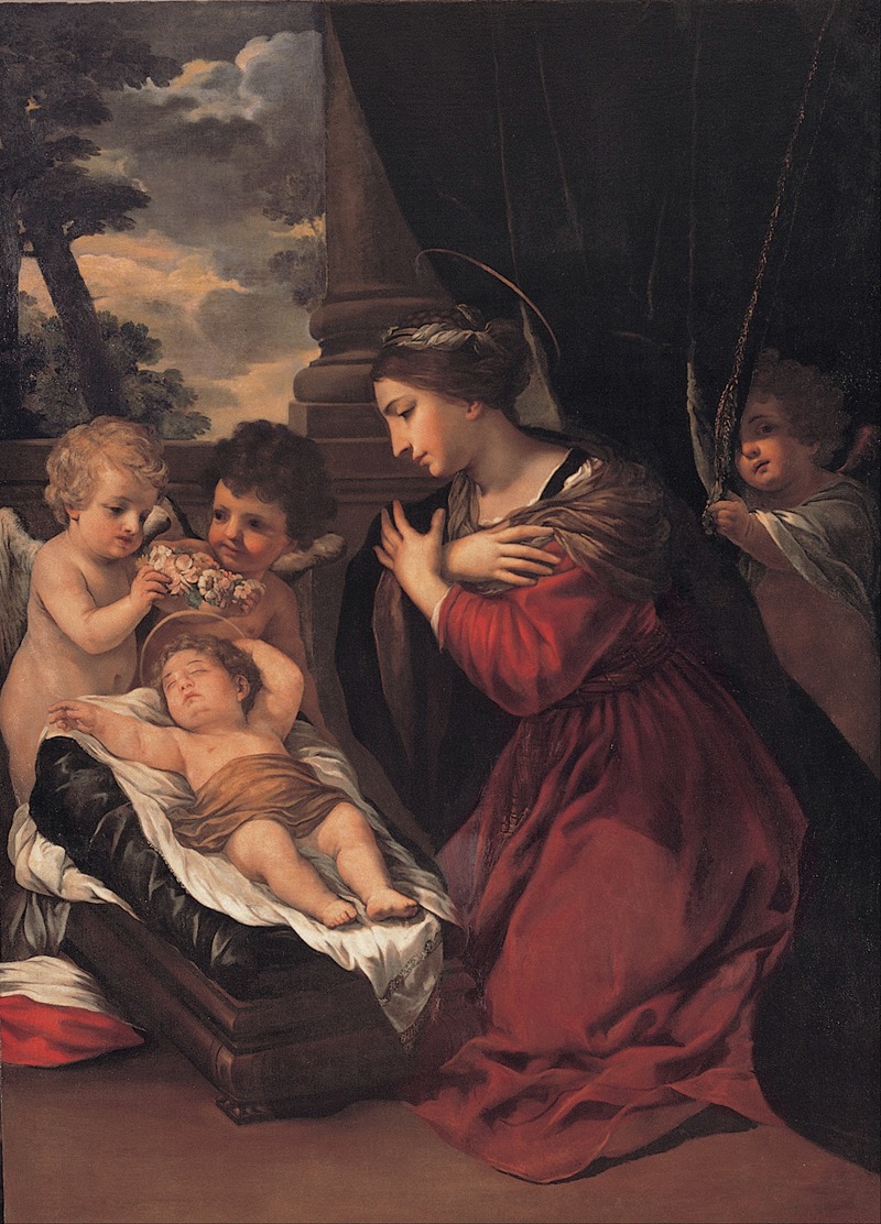Pietro da Cortona - Madonna with the Child and angels