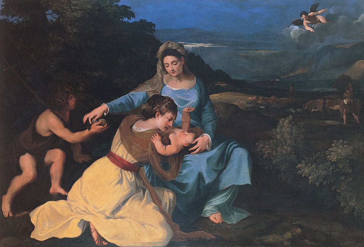 Pietro da Cortona - Madonna with the Child, Saint Catherine and Saint John