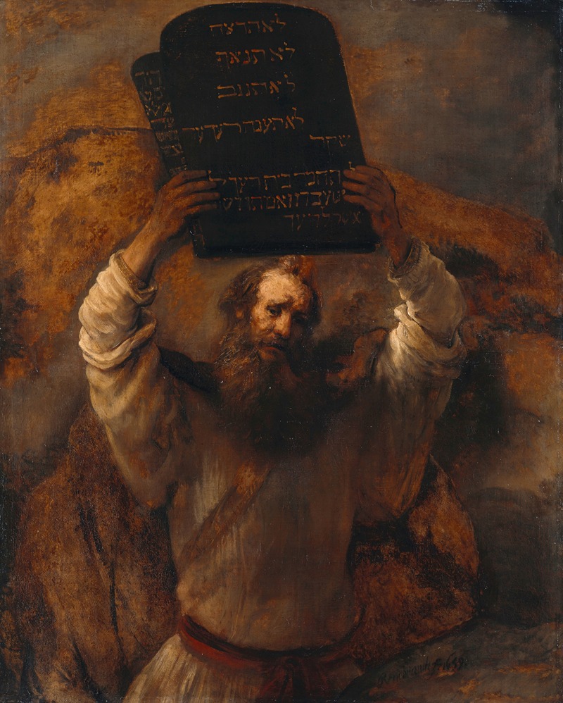 Rembrandt van Rijn - Moses Smashing the Tablets of the Law