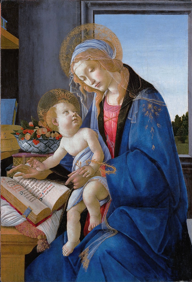 Sandro Botticelli - The Virgin and Child (The Madonna of the Book)