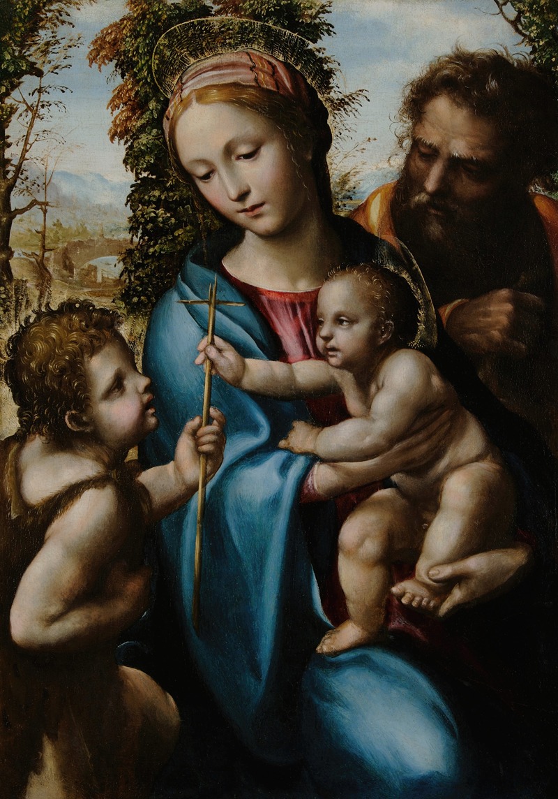 Sodoma - Holy Family with young Saint John