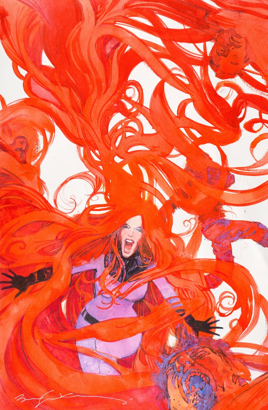 Uncanny Inhumans #6 Women of Power Variant Cover by Bill Sienkiewicz ...