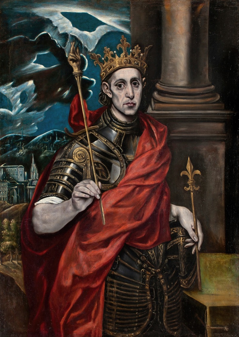 Workshop of El Greco - St Louis, King of France