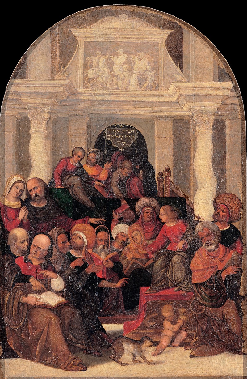 Workshop of Ludovico Mazzolino - Christ among the doctors