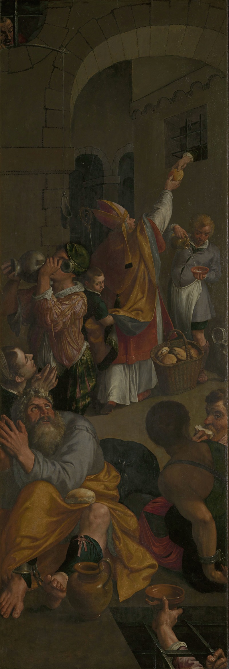 Ambrosius Francken I - Saint Eligius of Noyon Visits the Prisoners
