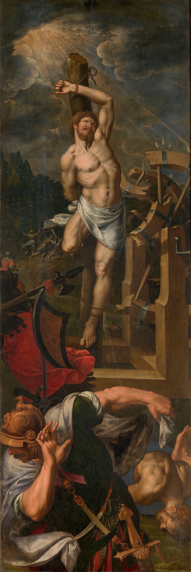 Ambrosius Francken I - Saint George tortured