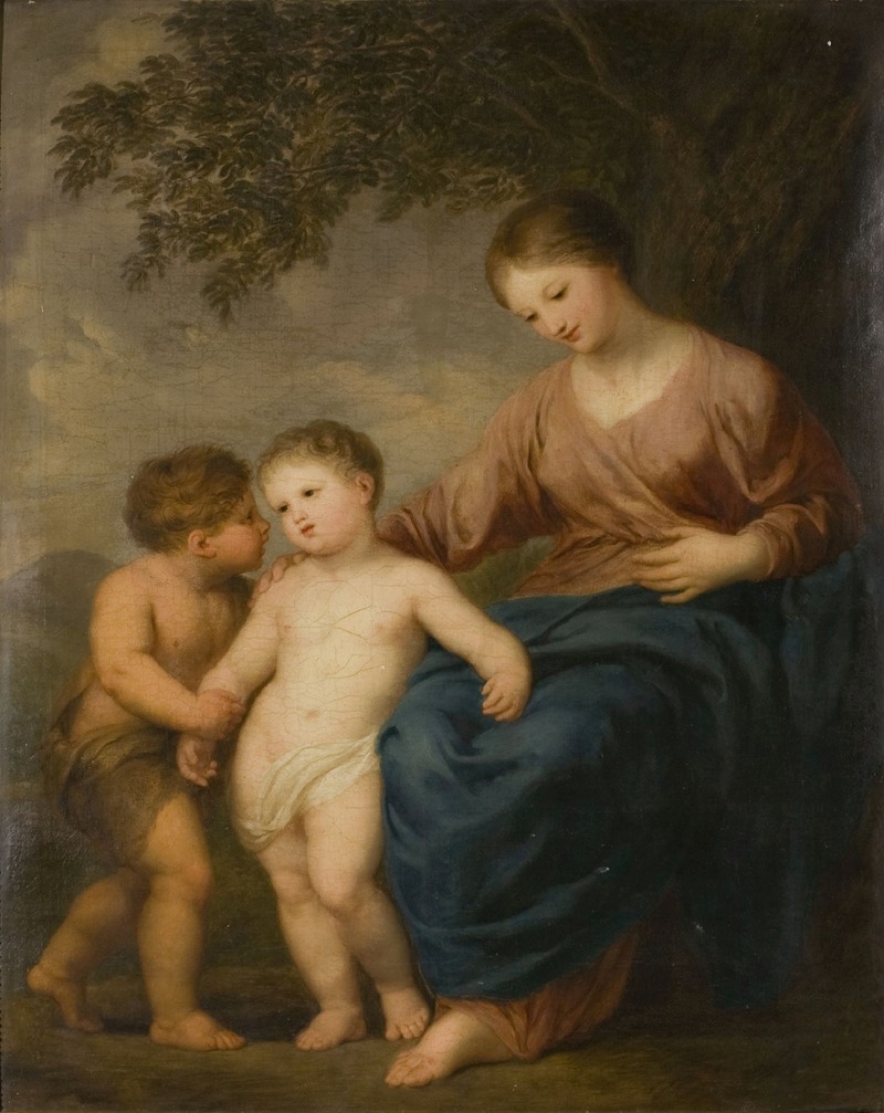 Andries Cornelis Lens - The Virgin, the Christ Child and St John