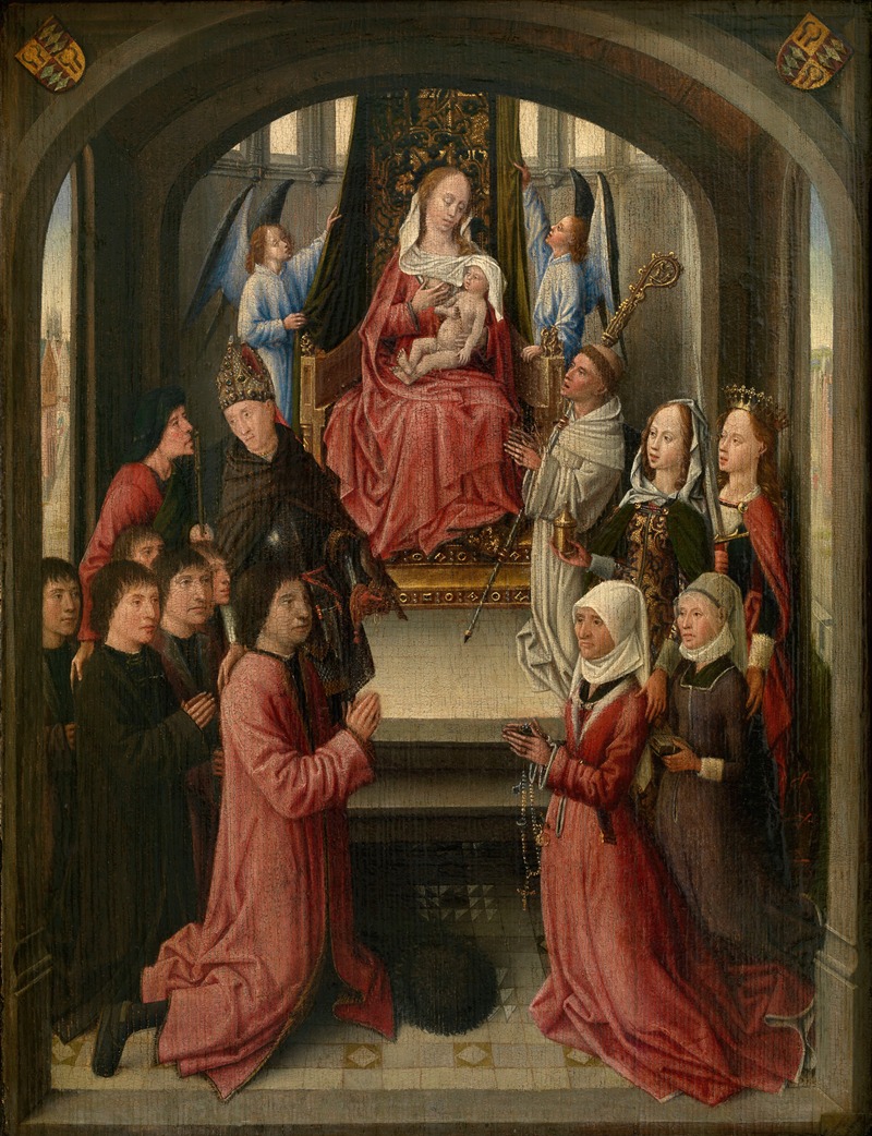 Anonymous - Lactatio of Saint Bernard of Clairvaux with Donors