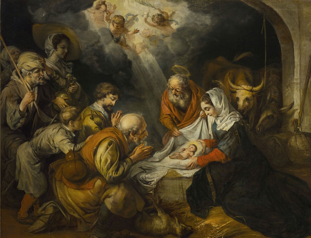 Barent Fabritius - Adoration of the Shepherds (Luke 2-16-17)