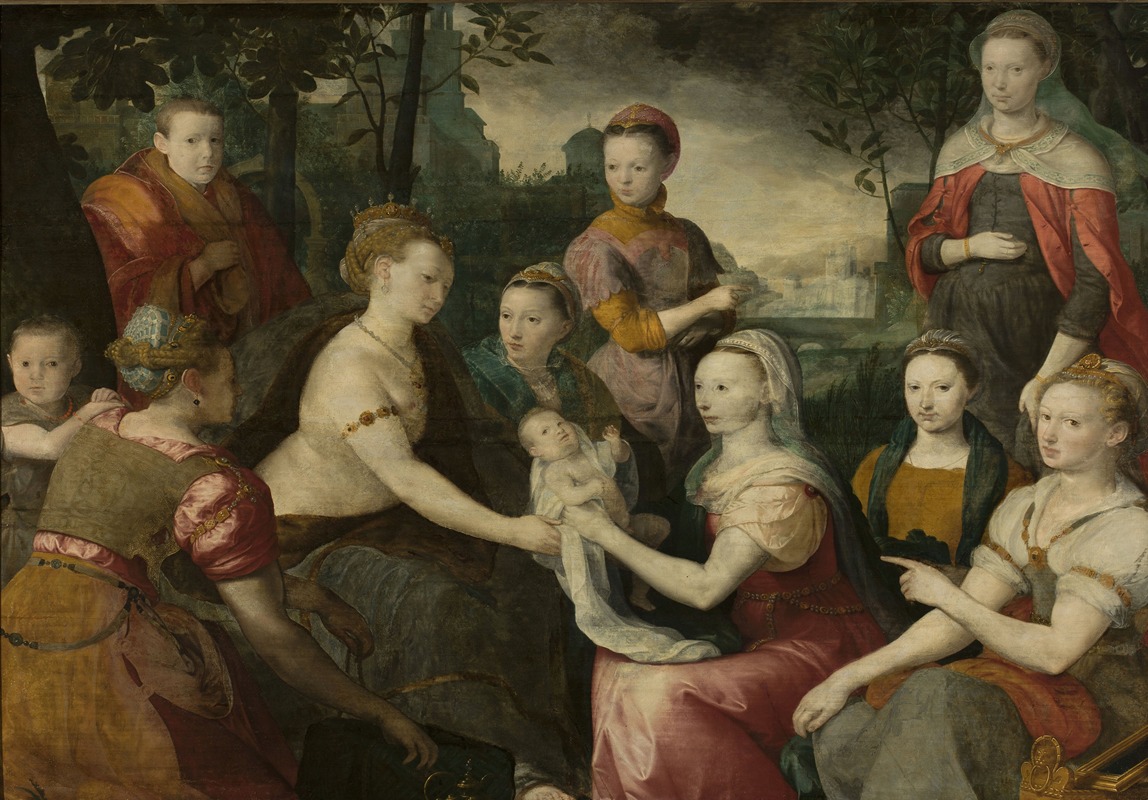 Bernaert de Rijckere - Finding of Moses – Allegorical family portrait